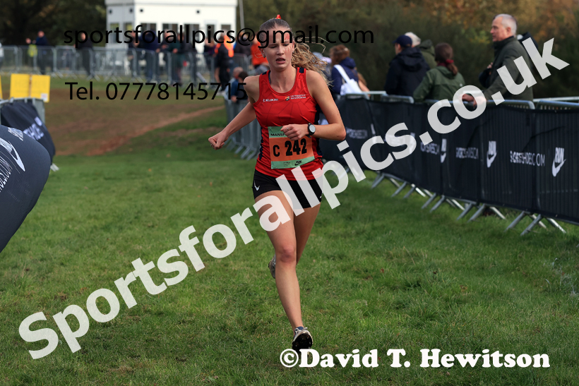 Junior Womens 2025 National Cross Country Relays, Berry Hill Park, Mansfield. Photo: David T. Hewitson/Sports for All Pics